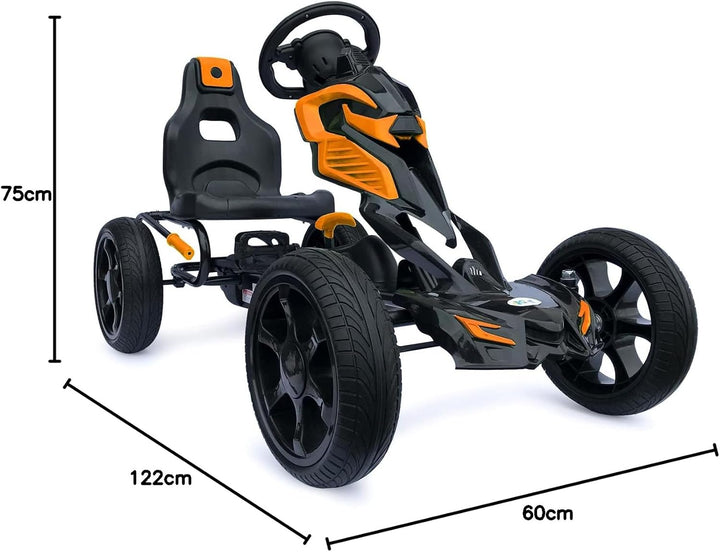 Kinder Pedal Go Kart - 5-12 Jahre, Mit Pedal, Shaum Reifen Eva Wheels