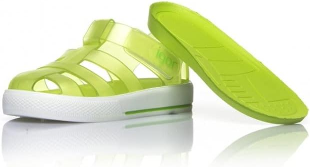 Unbekannt Mädchen Star Riemchensandalen 19 EU Grün Transparent Pistacho, 19 EU Grün Transparent Pist