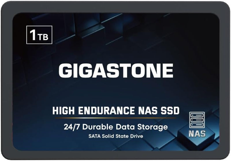 Gigastone NAS SSD 1TB Enterprise SSD Festplatte TLC Hohe Dauerhaltbarkeit Server SSD für 24/7 Dauerb