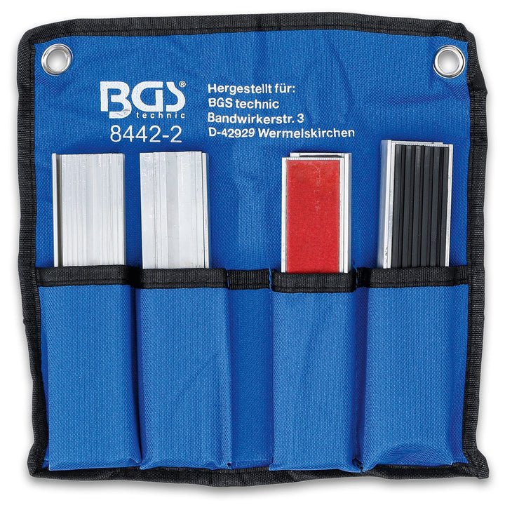 BGS 8442-2 | Schraubstock-Schutzbacken-Satz | 8-tlg. | Aluminium | 150 mm | mit Magnet | Alu | Schon