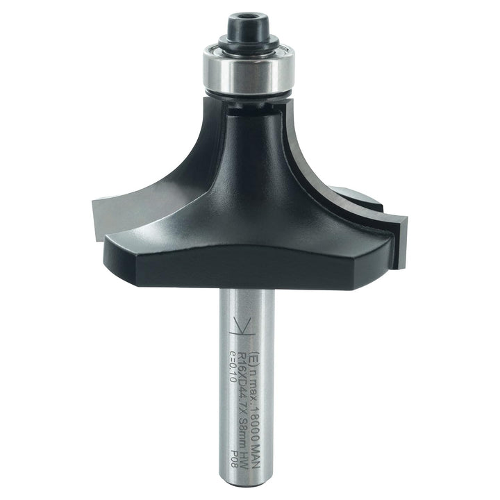 ENT 14302 Abrundfräser HW, Schaft (S) 8 mm, Durchmesser (D) 44,7 mm, NL 22 mm, R 16 mm, SL 32 mm, mi