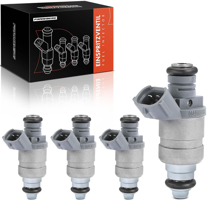 Frankberg 4x Einspritzventil Einspritzdüse Injektor Kompatibel mit A3 8P1 1.6L 2003-2012 Golf V 1K1