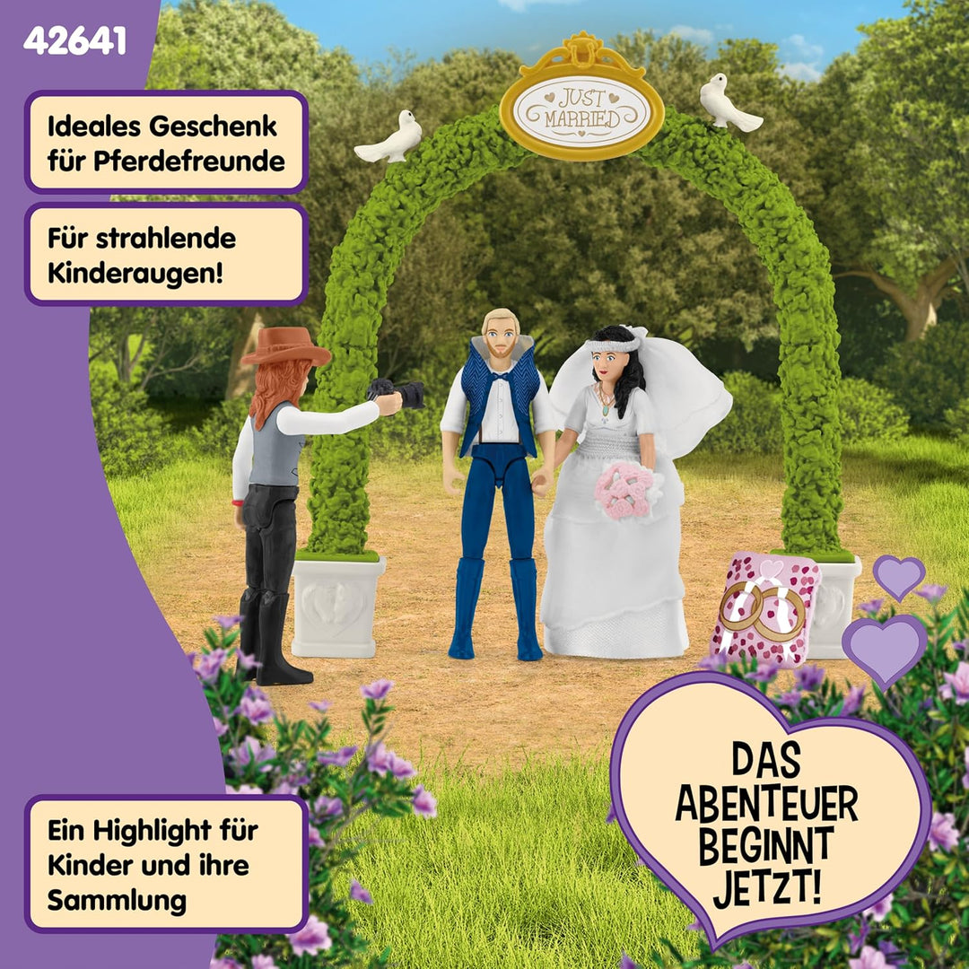 schleich 42641 Hochzeitskutsche, ab 5 Jahren, HORSE CLUB - Spielset, 106 Teile, Mehrfarbig/Meereswel