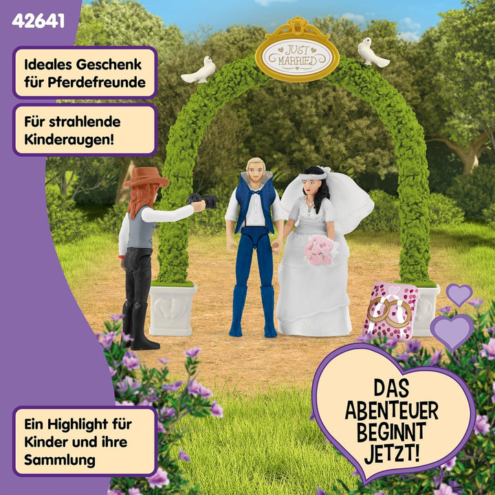 schleich 42641 Hochzeitskutsche, ab 5 Jahren, HORSE CLUB - Spielset, 106 Teile, Mehrfarbig/Meereswel