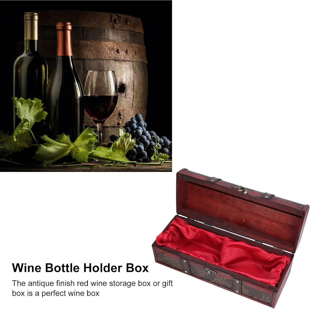 Vintage Holz Weinkiste Retro Style Flaschenkiste für Weinlagerung Geschenkverpackungen