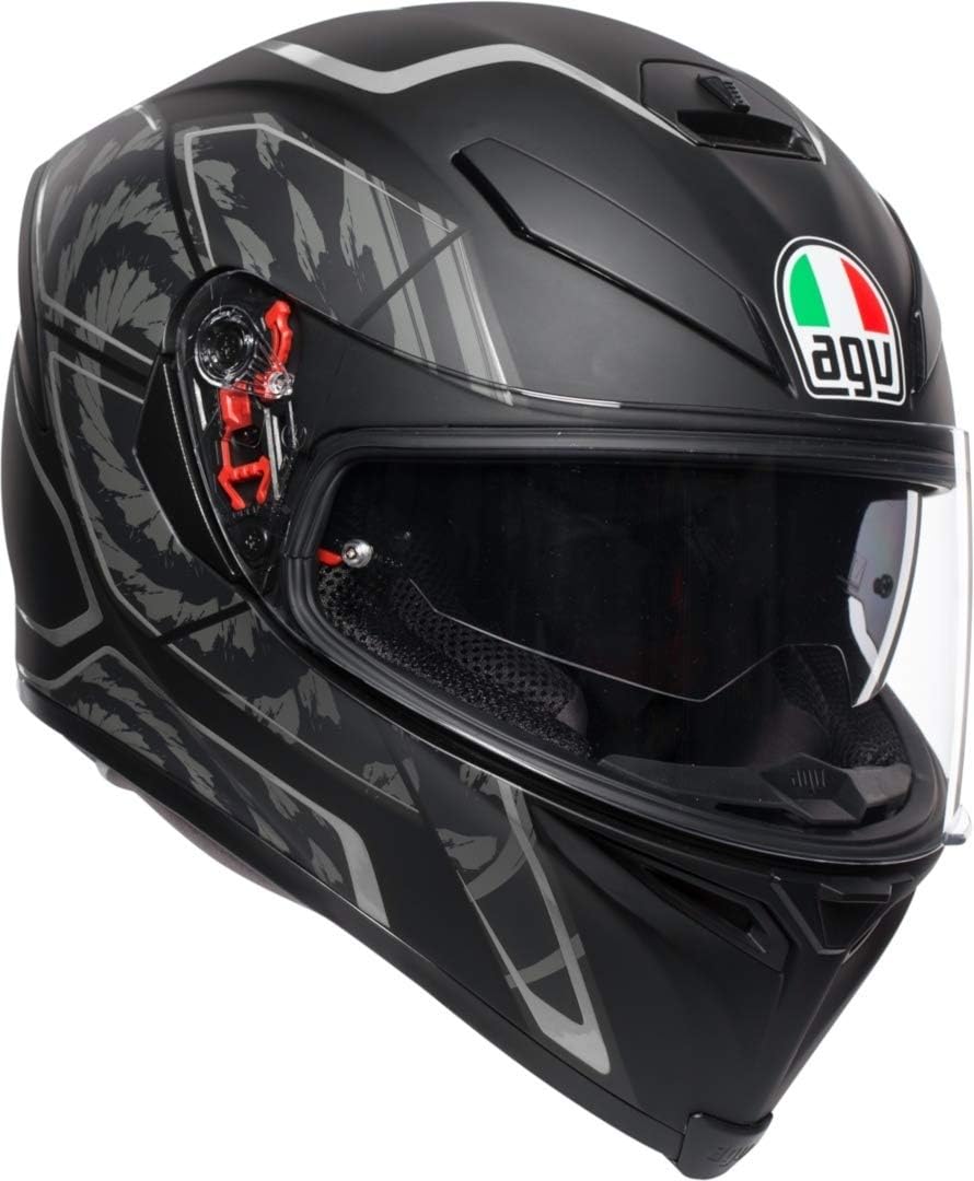 AGV Herren K5 S E2205 Multi Mplk Motorrad Helm XXL TORNADO MATT BLACK/SILBER, XXL TORNADO MATT BLACK