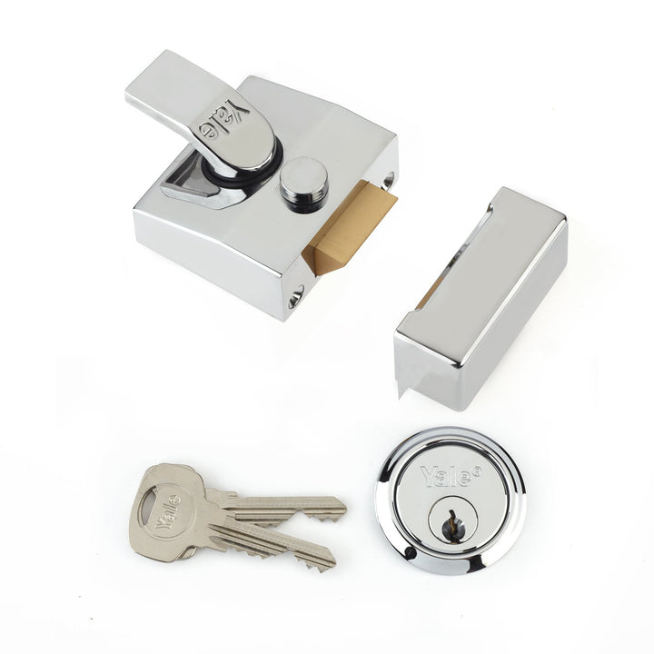 Yale P-85-DMG-SC-40 Sicherheitsschloss mit automatischem Riegelschloss, P-85-DMG-SC-40 40 mm Chrom-f