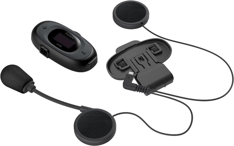 Sena Parani A10 Motorrad Bluetooth Headset, Bügel-Mikrofon, Schwarz, Bügel-Mikrofon