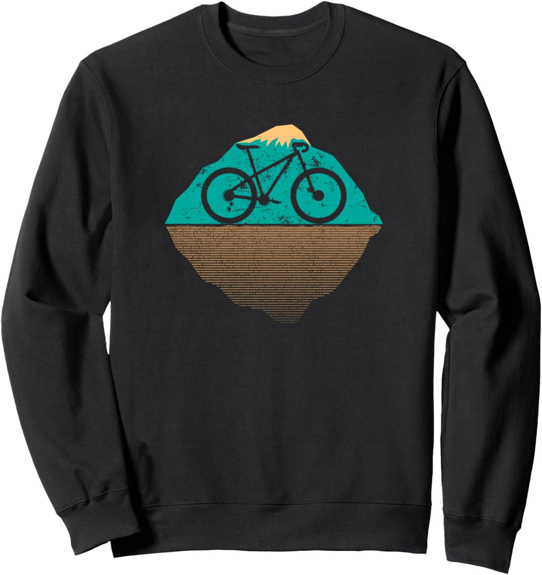 Rennrad mit Gipfel Silhouette für Radfahrer - Fahrrad Sweatshirt