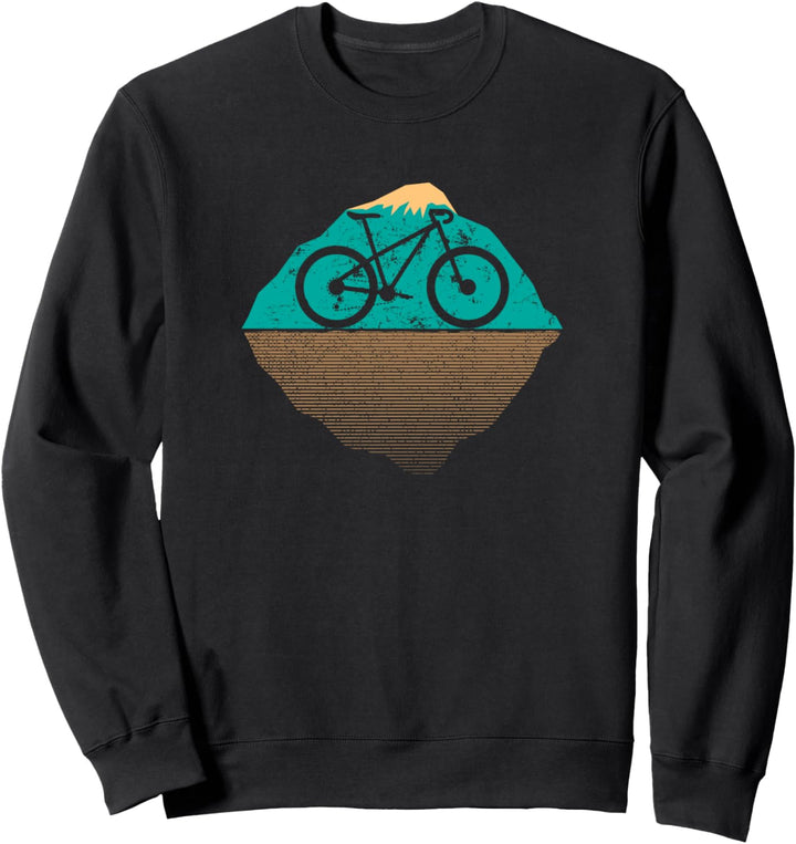 Rennrad mit Gipfel Silhouette für Radfahrer - Fahrrad Sweatshirt