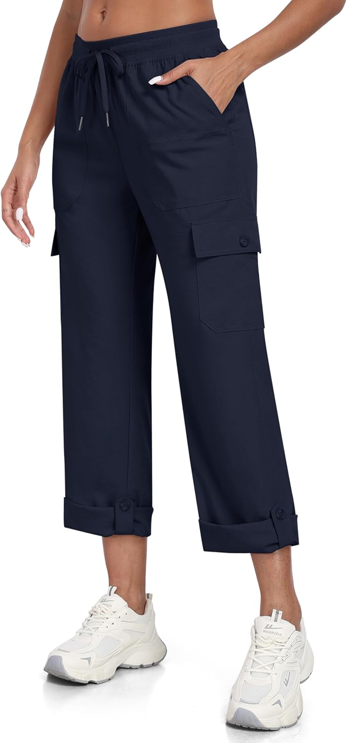 JINSHI Hosen Damen Cargohose Wanderhose Leichte Jogginghose Freizeithose Funktionshose Outdoorhose m