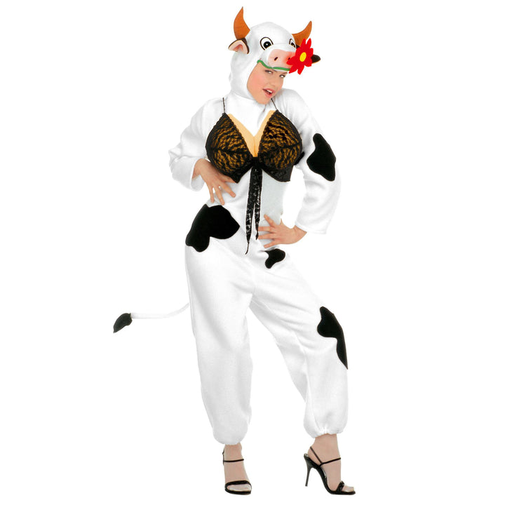 "COW" (jumpsuit with breasts, headpiece with mask) - (M), M