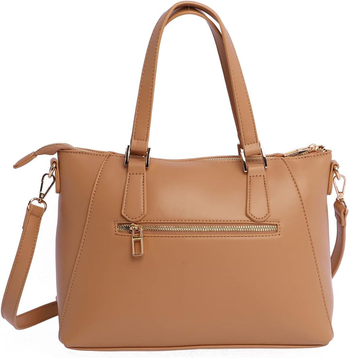 DON ALGODON Damen Lola Henkeltasche Schwarz Beige, Beige