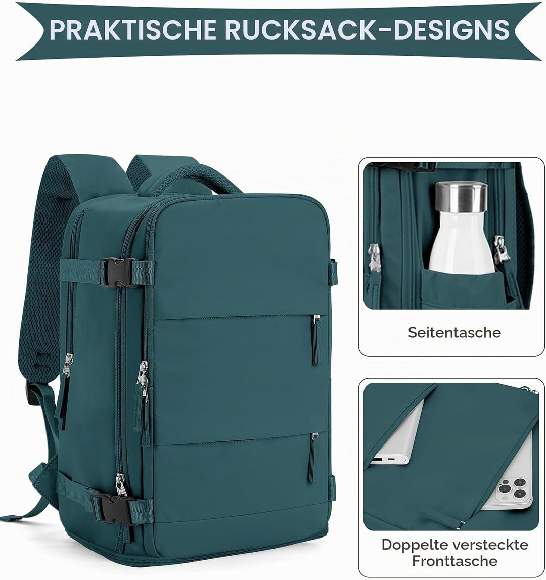 SZLX Grosser Reiserucksack Damen,Ryanair Handgepäck 40x20x25 Rucksack Easyjet Cabin Bag Rucksack Was