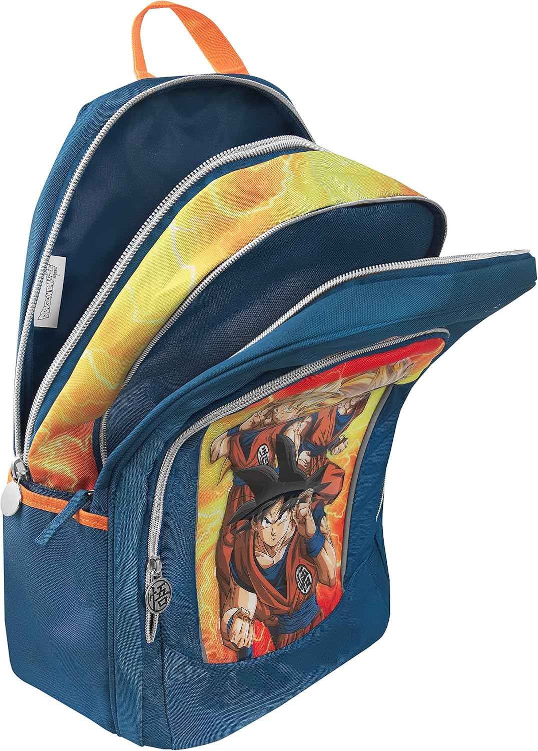 Dragon Ball Unisex-Bambini und Ragazzi Trollay Zaino Trolly, Blu/Giallo, Taglia unica