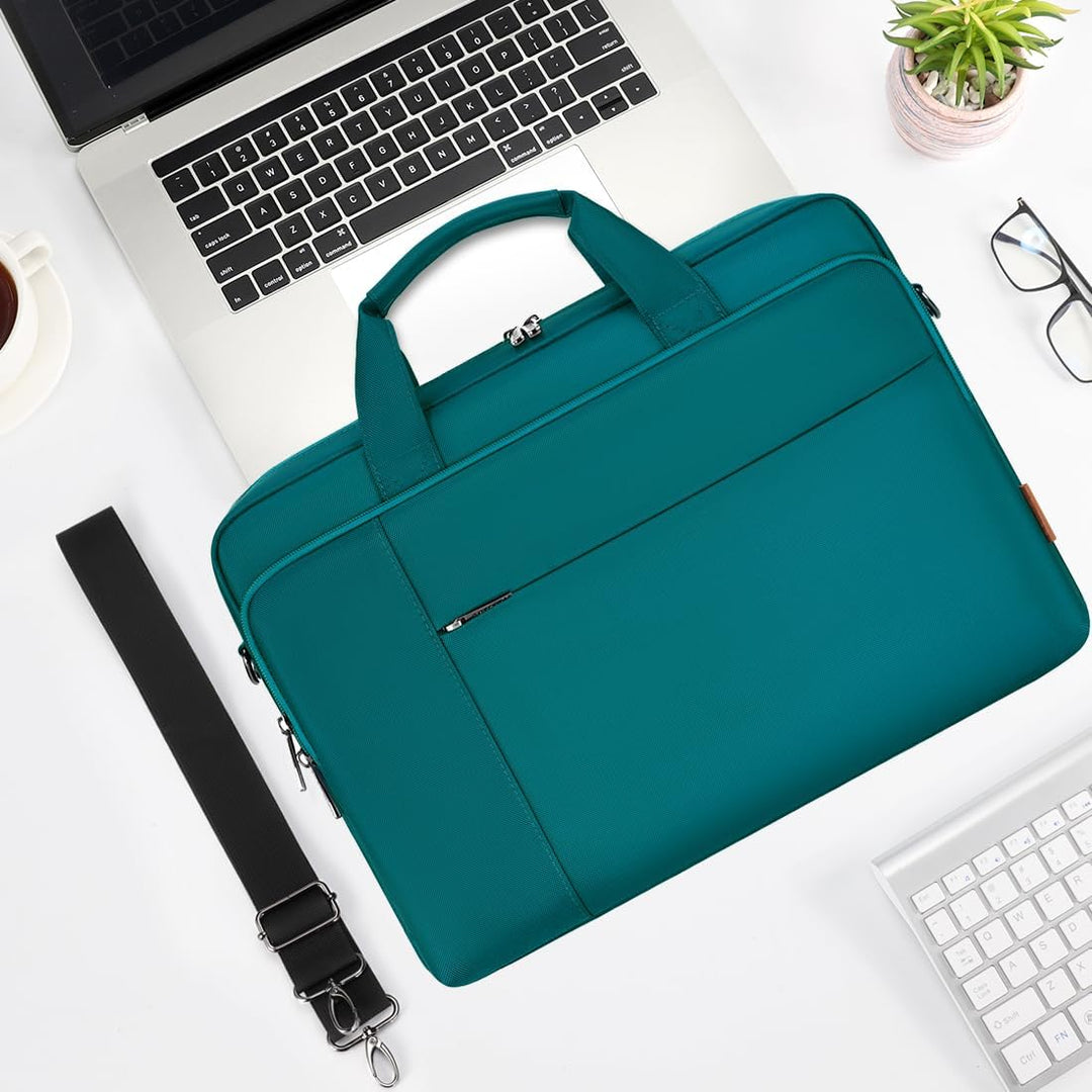 DOMISO 17 Zoll Laptop Tasche Aktentasche Schultertasche Business Wasserdicht Notebooktasche für 17-1