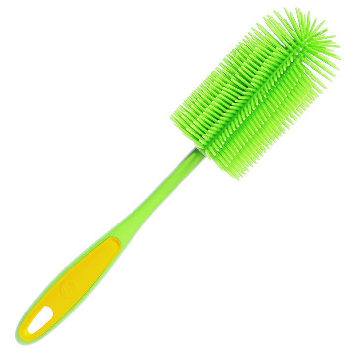 Kochblume Spülbürste Rund aus Silikon, in der bunten Box (Limette), Limette