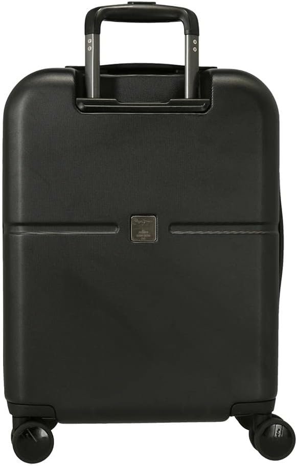Pepe Jeans Chest Kabinentrolley, schwarz, 40 x 55 x 20 cm, starr, ABS-Verschluss, integriert, 37 l,