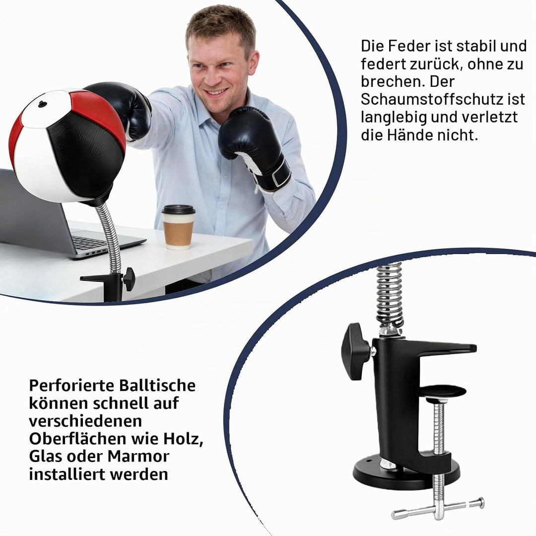 Boxsack für den Schreibtisch, Punchingball Tisch, Tisch Boxsack mit Superstarkem Saugnapf und Tischk