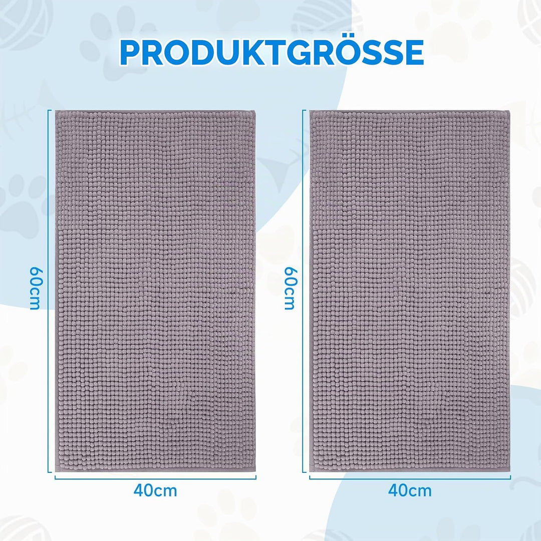 2 Stück Nagerteppich 60×40cm, Meerschweinchen Zubehoer Waschbar, Hasen Zubehör, Pipipads Meerschwein