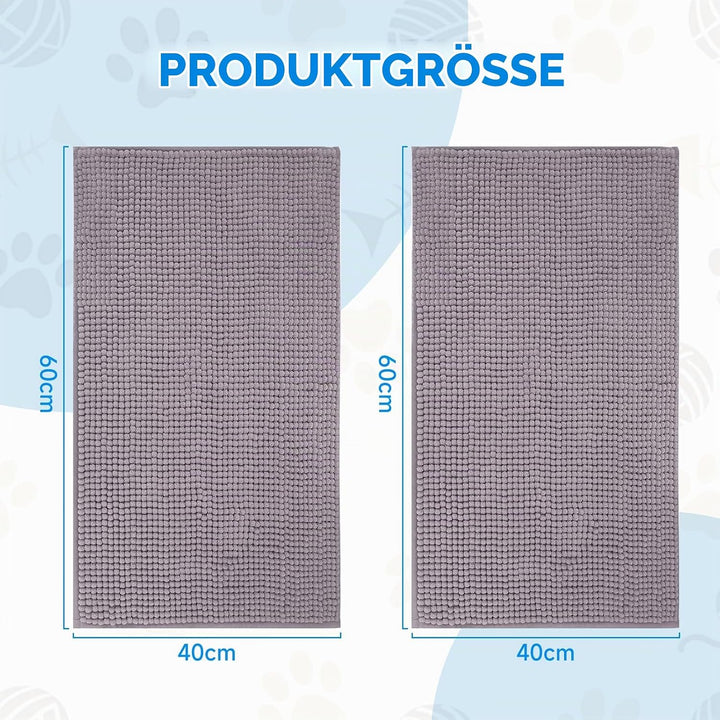 2 Stück Nagerteppich 60×40cm, Meerschweinchen Zubehoer Waschbar, Hasen Zubehör, Pipipads Meerschwein