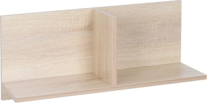 RICOO Wandregal 70 x 30 x 22 Braun Sonoma Eiche, Spanplatte aus Holz, Hängereral WM013-ES, Regal Wan