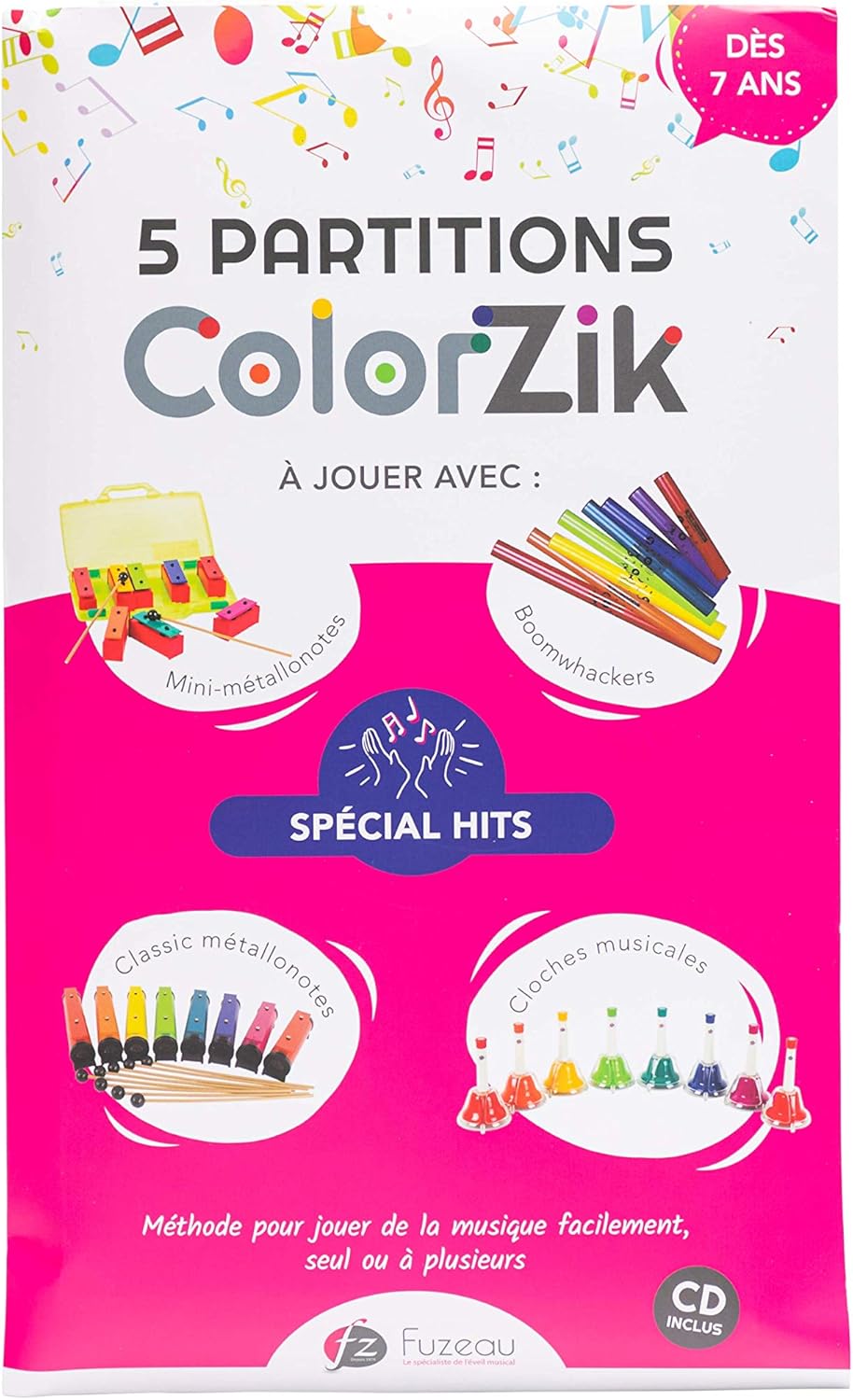 Fuzeau - Colorzik CD-Booklet "Special Hits" – Spielerische Methode zum Spielen ohne Solfege – 5 bunt
