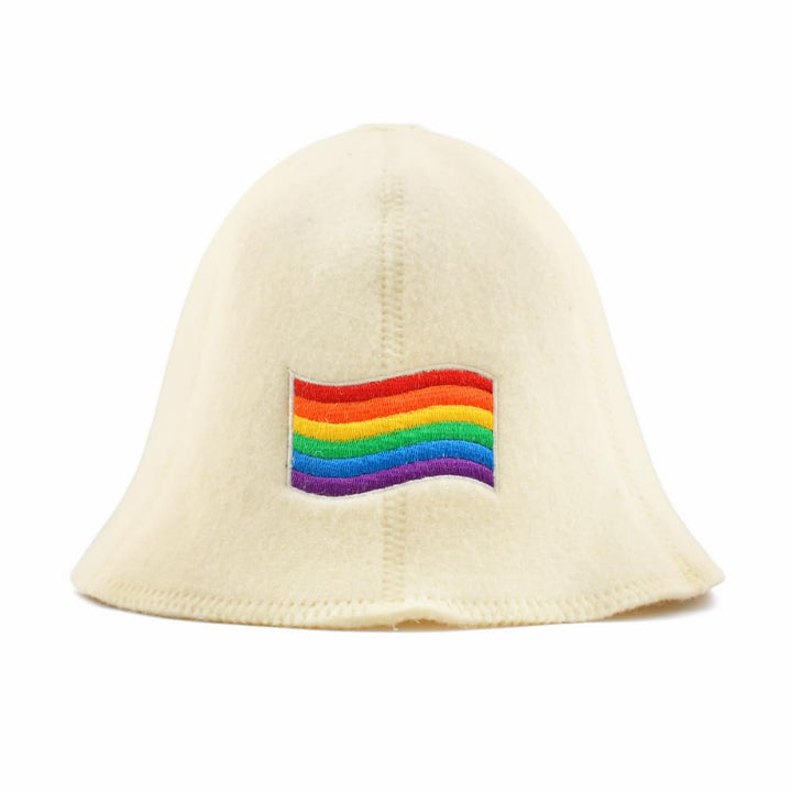Saunahut für Damen und Herren aus Filz - LGBTQ+ – Grau Saunahut für Herren und Damen aus 100Prozent