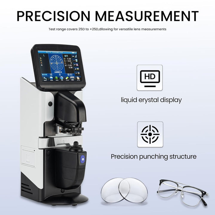 LCD Lensometer Fokimeter Objektiv Meter 7 Zoll Bildschirm Touchscreen Fokimeter New Digital Auto PD
