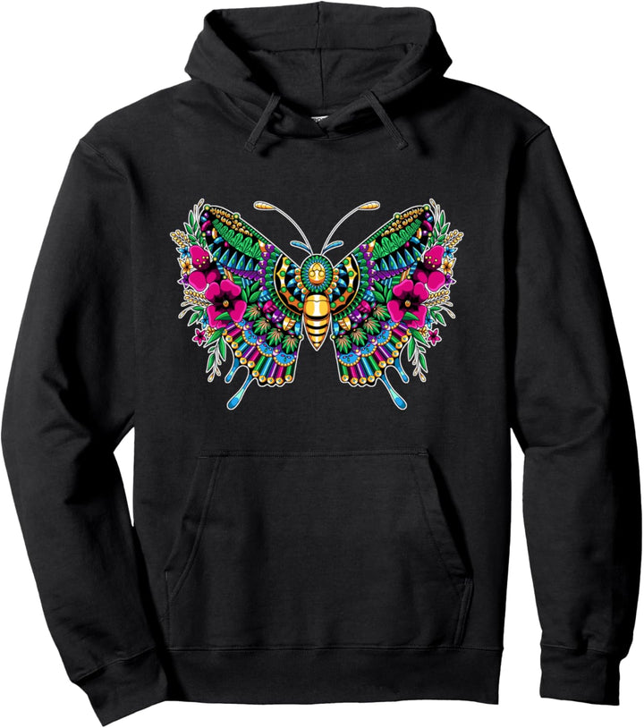 Schmetterling Mandala Insekt Entomologie Geschenk - Falter Pullover Hoodie