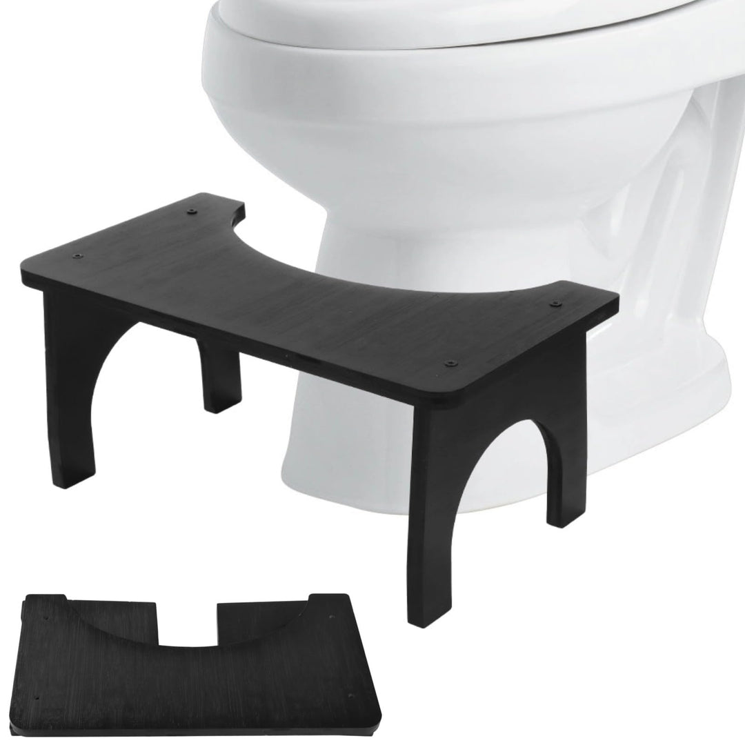 Holz-Toilettenhocker, Holz-Toilettenhocker für Erwachsene, ergonomischer 35°-Hocktoilettensitz, Bequ