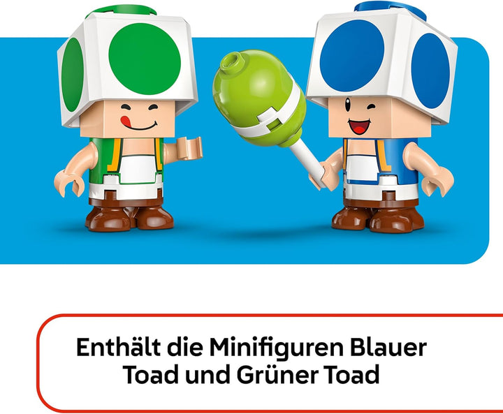 LEGO Super Mario Party bei Toads Haus - Interaktives Set mit 2 Figuren, Küche, Schlafzimmer & Pickni