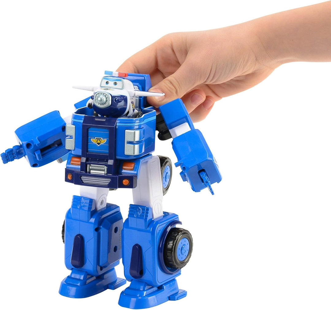 SUPER WINGS – VERWANDELBARES ROBOTERFAHRZEUG "PAUL’S CRUISER" 18 cm + 1 FIGUR 5 cm – Wagen und Spiel
