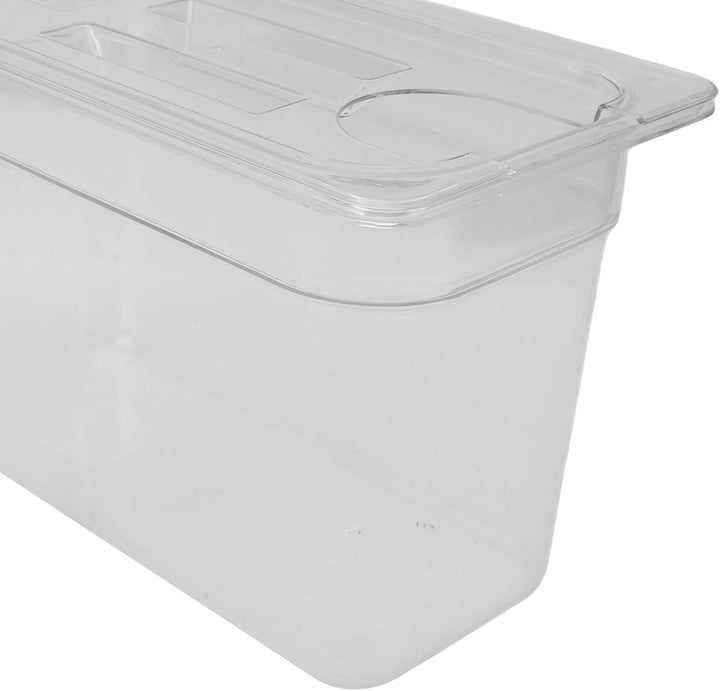 generic 6,9 L Transparenter Behälter für Langsames Garen mit Deckel | Transparenter Wassertank aus L