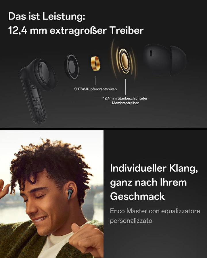 OPPO Enco Buds3 Pro True Wireless Ohrhörer, Bluetooth 5.4 Stereo In-Ear-Headset, Klare Gesangswieder