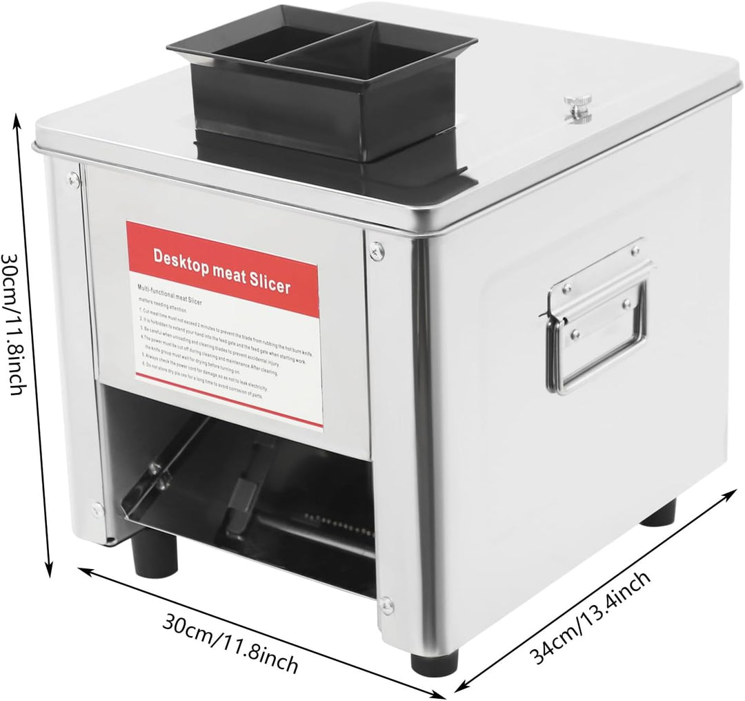 Fleischschneidemaschine Fleischschneider 850 W, 310rpm kommerzielle Fleischschneidemaschine aus Edel