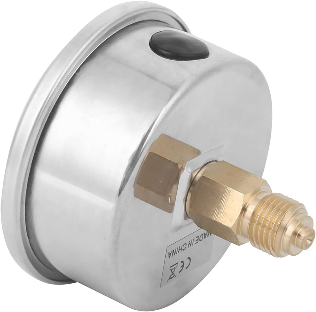 Dual Scale Manometer 1/4 BSP Back Mount Manometer Radialölgefülltes Vakuum Druckmessgerät