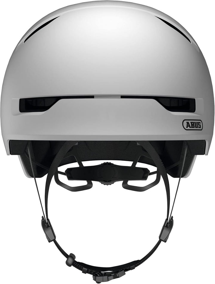 ABUS Stadthelm Scraper 3.0 - Robuster Hartschalen-Fahrradhelm L (57-61 cm) Weiss (polar matt), L (5