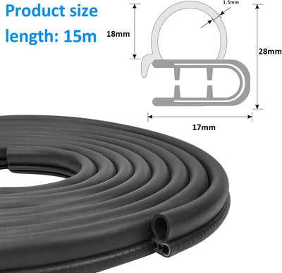 Auto Türdichtung Universelle Dichtungsprofil Türdichtungen Auto Gummidichtung Kofferraumdichtung Wet