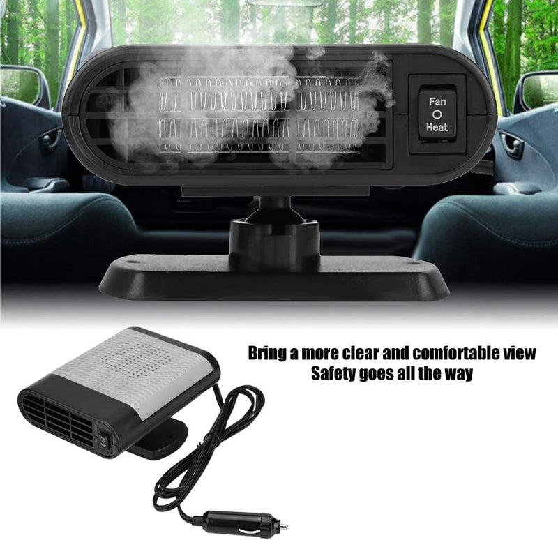 Auto Heizungslüfter, Auto Heizlüfter Heizgerät Heizung Entfroster 12V Tragbare Elektrische Scheibenh