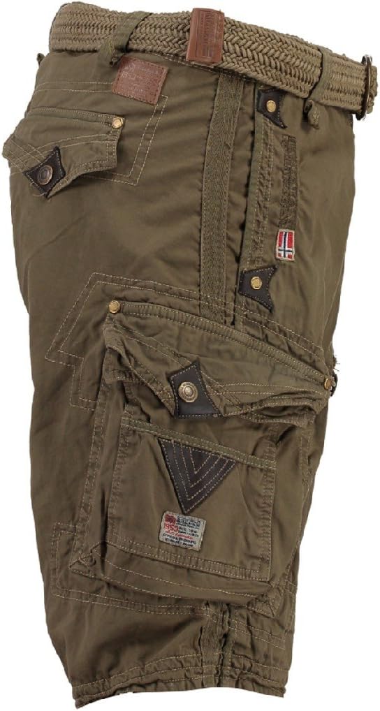 Geographical Norway Herren Cargo Shorts Perle (kaki, Medium)