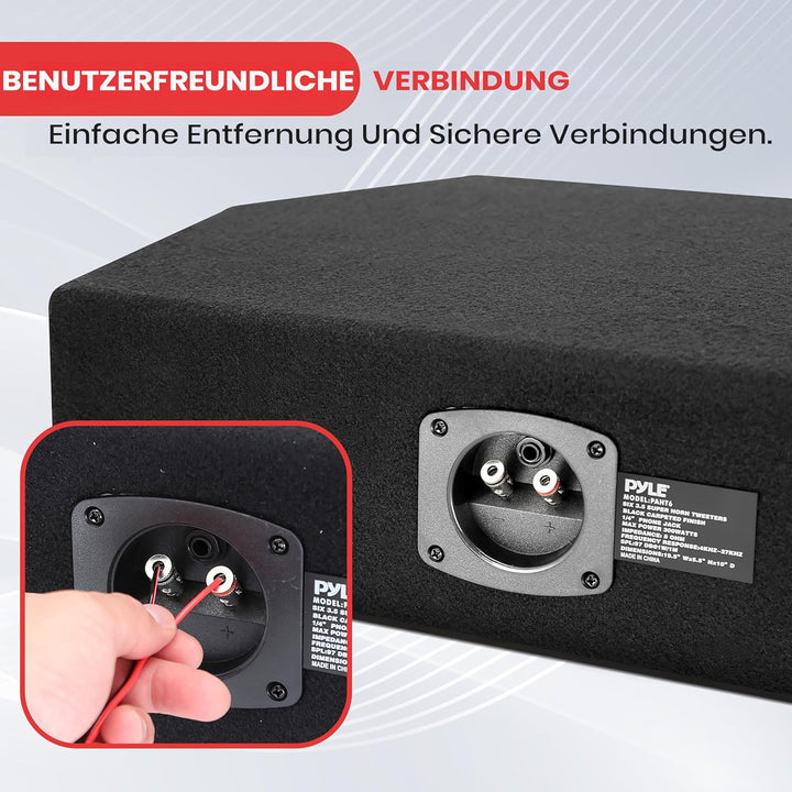 PylePro 300 Watt DJ Lautsprecher Boxen, Party Lautsprecher Passiv Robuste PA Box als Musikanlage 6-W