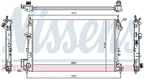 Nissens 63024A Kühler, Motorkühlung