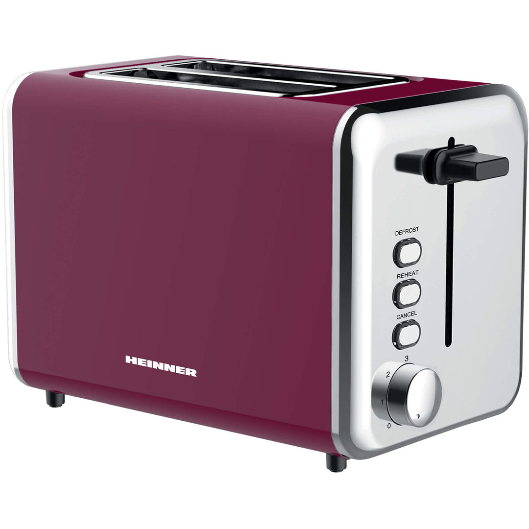 TP-1000BG Toaster, 850 W, 2 Brotscheiben, Burgund