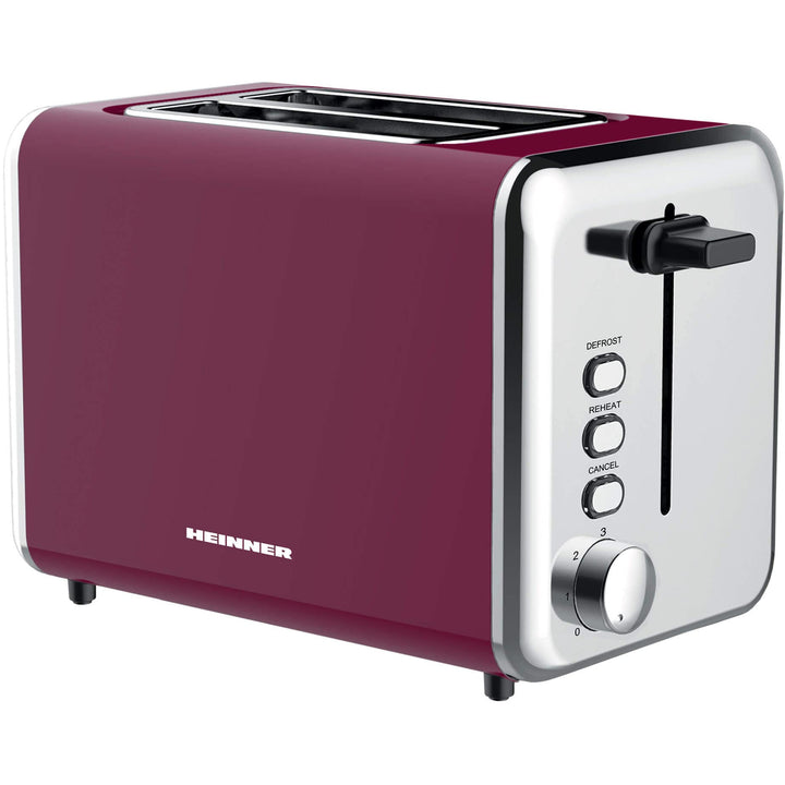 TP-1000BG Toaster, 850 W, 2 Brotscheiben, Burgund