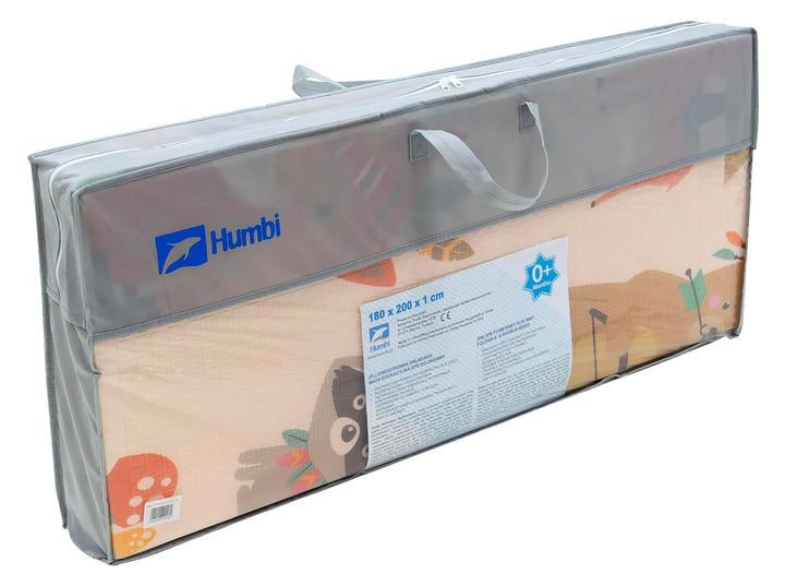 HUMBI Spielmatte Baby, Krabbelmatte, XPE Schaumstoff, Doppelseitig, Flatbar, Wasserdicht, Extra Grös