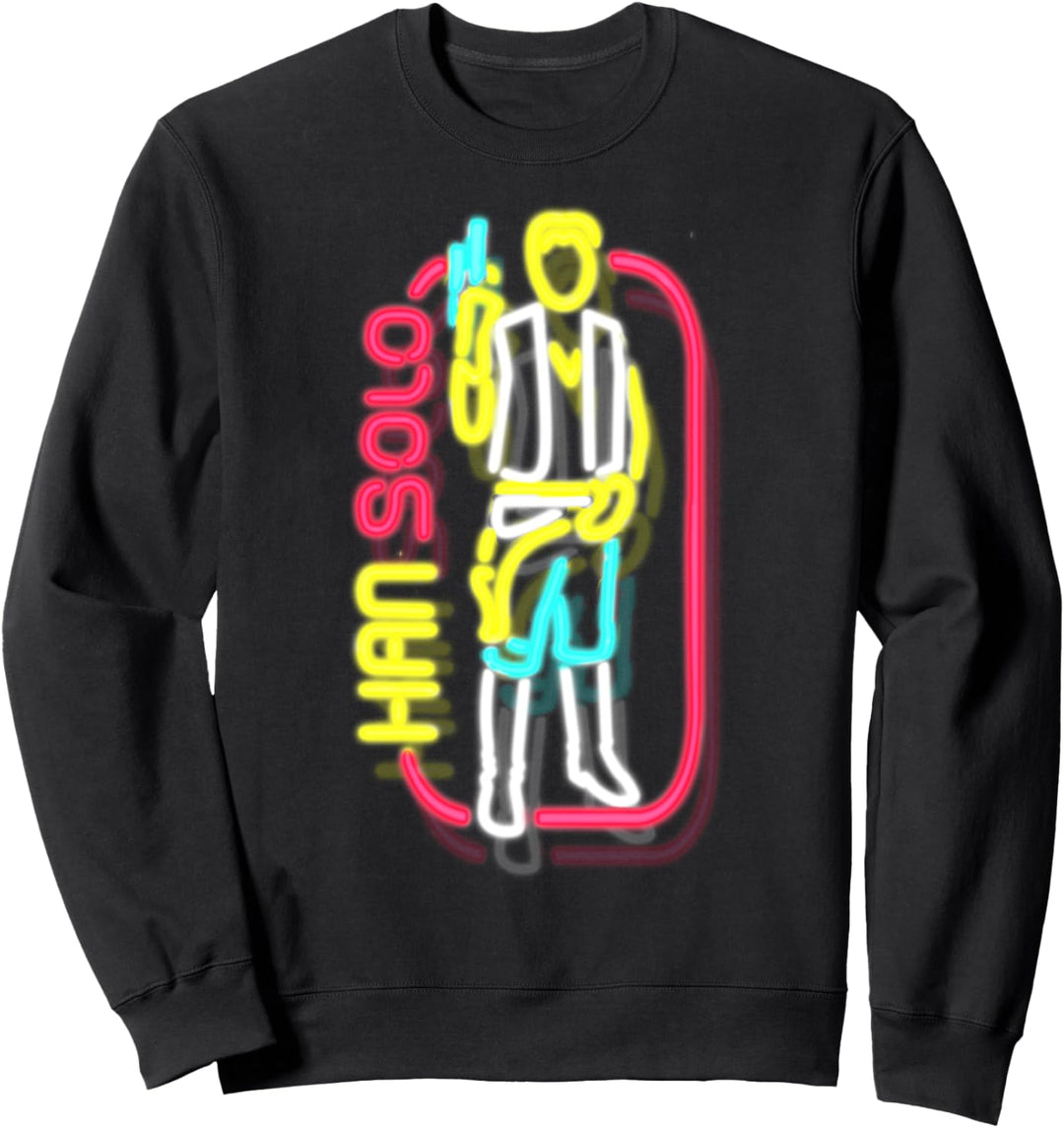 Star Wars Han Solo Blurry Neon Portrait Sweatshirt