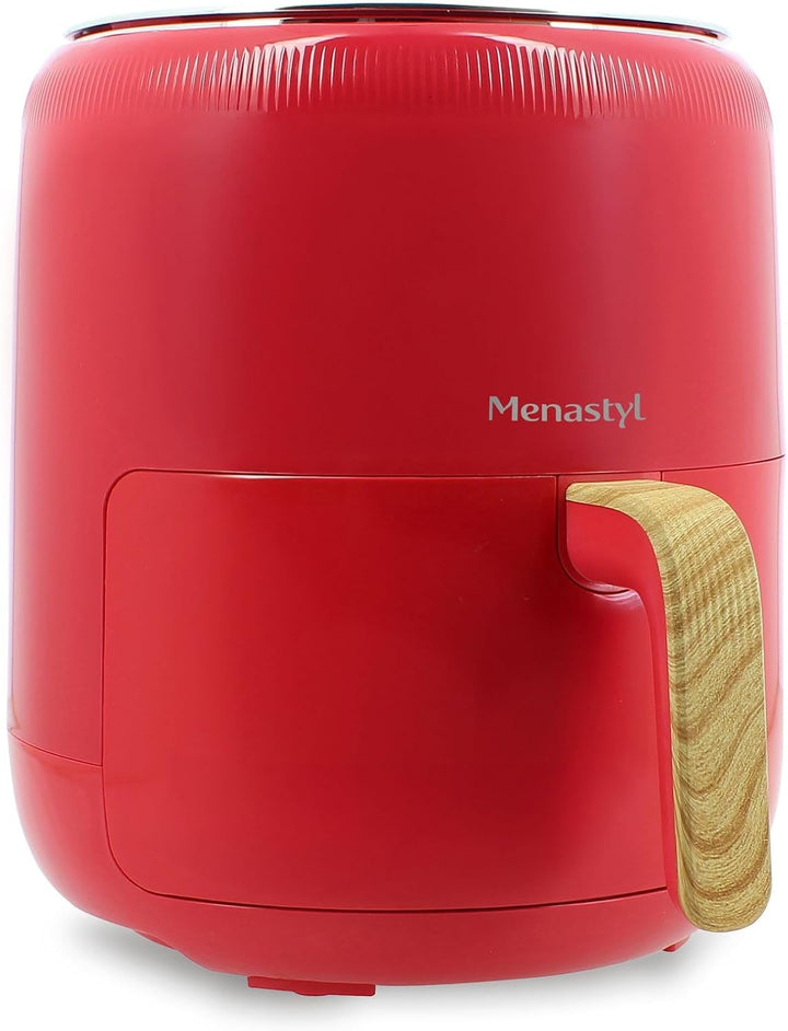 MENASTYL - Fritteuse ohne Heissluftöl Colorama – Magenta – ohne PFAS – 4,5 l – 8 Programme – Tempera