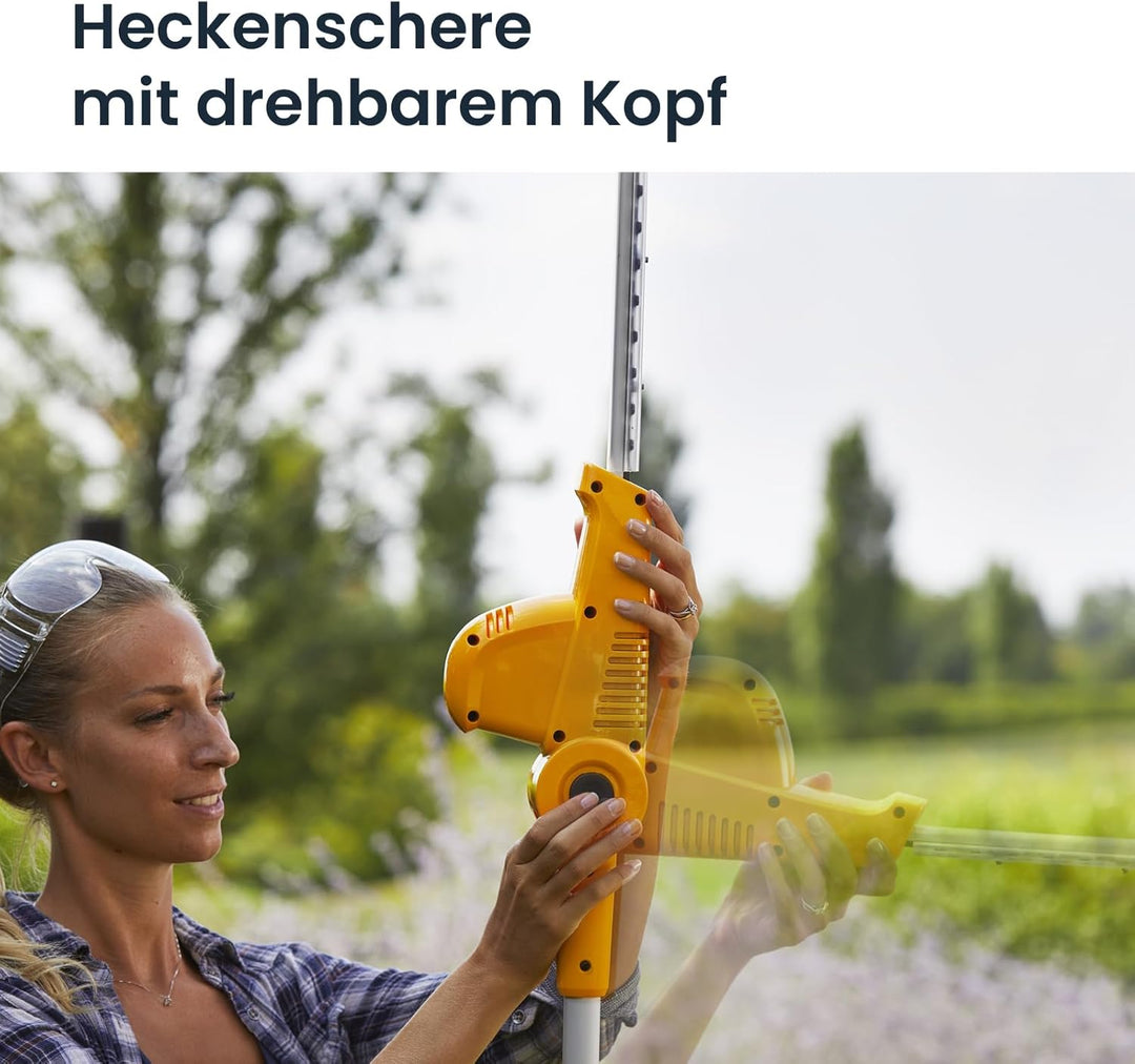 STIGA SMT 100e Kit Akku-Multifunktionswerkzeug, bis zu 70 Minuten Laufzeit, 20V-Akku (4Ah), Yellow/G