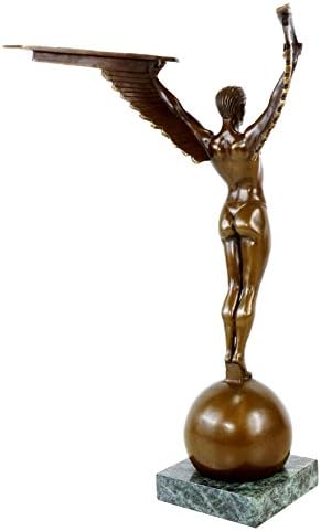 Kunst & Ambiente - Icarus Art Deco Skulptur aus Bronze - signiert Gennarelli - Mythologische Figur -